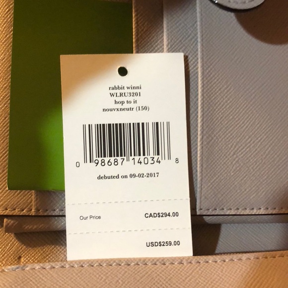 2XHP!!🐰NWT! Rabbit Winnie Kate Spade Clutch - Picture 8 of 8